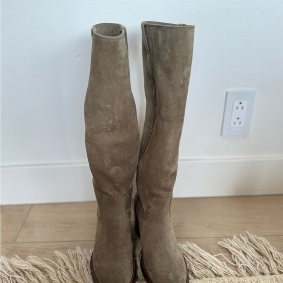 Isabel Marant Etoile Shoes - Isabel Marant Etoile Suede Taupe Knee-High Boots
